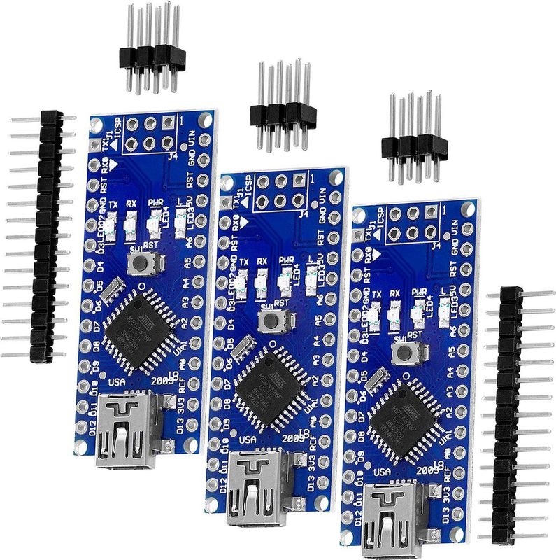 AZDelivery 3 x AZ-Nano V3-Board met FT232RL-chip en ATmega328 100% Nano V3
