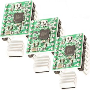 AZDelivery 3 x A4988 Stappenmotor Driver Module met koellichaam compatibel met Arduino