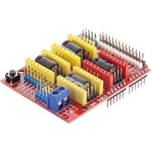 AZDelivery - CNC Schild V3 - Ontwikkelingskaart - Voor A4988 Stappenmotor Driver - Compatibel met Arduino