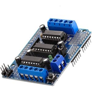 AZDelivery L293D Motor Driver Shield, 4 Kanaals Motor Driver Shield, Stepper Motor Driver, Stepper Expansion Board compatibel met Arduino inclusief en E-Book! 1
