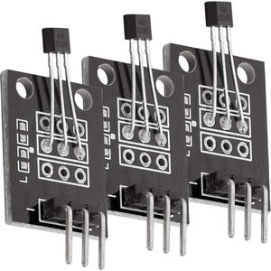 AZDelivery 3 x KY-035 Magnetische Hallsensormodule Analoog compatibel met Arduino Inclusief E-Book!