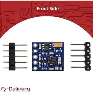 AZDelivery 5 x GY-271 Kompas Module Kompas Magneet Sensor compatibel met Arduino en Raspberry Pi Inclusief E-Book!