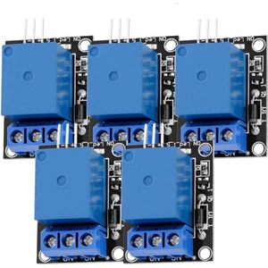 AZDelivery 5 x 1-relais 5V KY-019 Module High-Level-Trigger compatibel met Arduino inclusief E-Book!