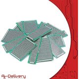AZDelivery - Set van 5 - PCB Board Hole Grid Board - 16 x 4 Borden - Compatibel met Arduino