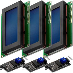 AZDelivery - HD44780 - LCD Display - 4x20 Tekens - I2C Interface - Blauw
