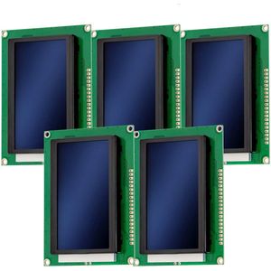 AZDelivery 5 x LCD Display 128 x 64 Pixels 12864 KS0108/KS0107 Display Module met 4x20 Tekens compatibel met Arduino Inclusief E-Book!