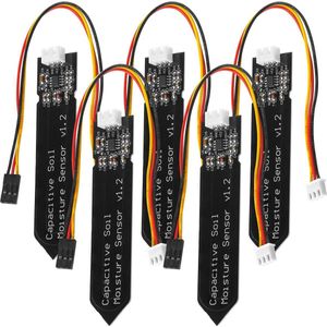 AZDelivery 5 x Bodemvochtigheidssensor Hygrometer Module V1.2 capacitief compatibel met Arduino Inclusief E-Book!