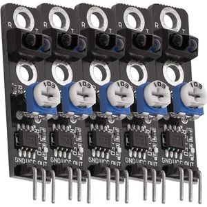 AZDelivery 5 x KY-033 Lijnen Folger Line Tracking Sensor Module TCRT5000 compatibel met Arduino Inclusief E-Book!