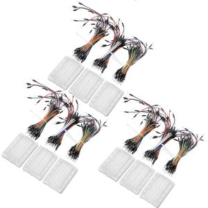 AZDelivery 3 x Breadboard Kit - 3 x 65pcs Jumper Draadkabel M2M en 3 x Mini Breadboard 400 pinnen compatibel met Arduino en Raspberry Pi Inclusief E-Book!