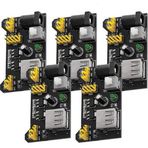 AZDelivery 5 x MB102 Breadboard Voedingsadapter Voedingsmodule 3.3V/5V compatibel met Arduino Inclusief E-Book!