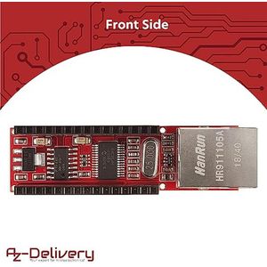 AZDelivery - ENC28J60 Ethernet-Schild - Compatibel met Arduino - 3 Stuks