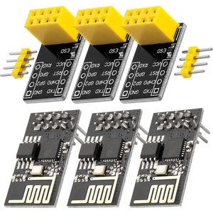 AZDelivery 3 x ESP8266-01S ESP-01 Wlan WiFi Module met Breadboard Adapter compatibel met Arduino Inclusief E-Book!