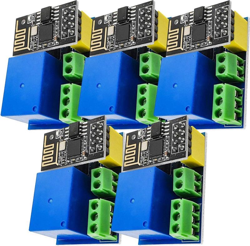 AZDelivery - ESP8266-01S Wlan WiFi-Module - 5 x 5V met Relais-Adapter