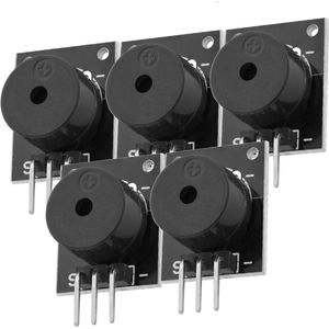 AZDelivery - KY-006 - Passieve Piëzo-Zoemalarmmodule - 5 x - Compatibel met Arduino