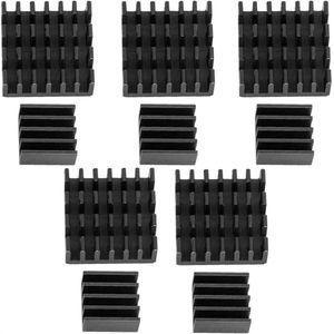 AZDelivery 5 x Set van 2 zwarte aluminium koellichamen passief voor Raspberry Pi 3 met warmtegeleidende speciale kleeffolie