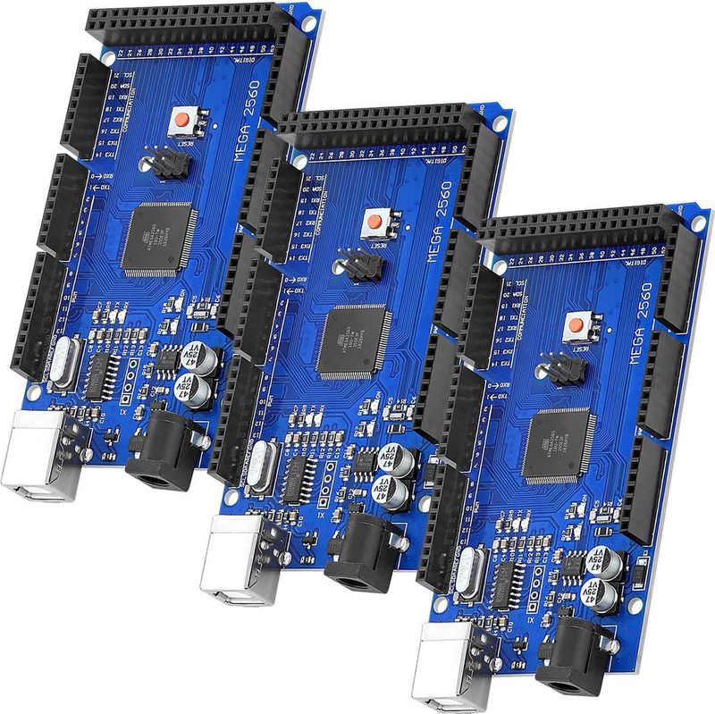 AZDelivery - AZ-MEGA2560-Board - 3 Stuks - Chipset met 16 MHz Klokfrequentie - 256 KB Flash-geheugen