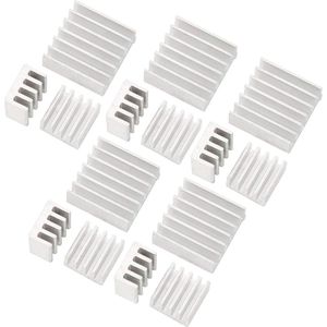 AZDelivery - Passieve Aluminium Koellichamen - 3er Set - Voor Raspberry Pi A B - Inclusief Warmtegeleidende Klevende Folie