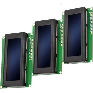 AZDelivery 3 x HD44780 2004 LCD-Display 4x20 Tekens Blauw compatibel met Arduino Inclusief E-Book!