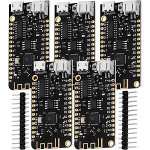 AZDelivery 5 x LOLIN32 Lite Board V1.0 met ESP-32 Rev1, WiFi & Bluetooth compatibel met Arduino