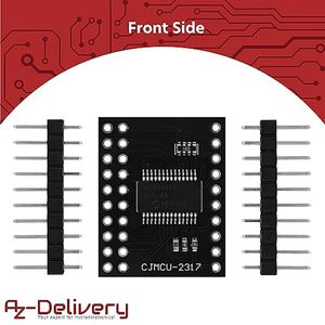 AZDelivery 5 x MCP23017 16-bit Bidirectional I/O Port Expander met I2C Serial Interface Module compatibel met Arduino inclusief E-Book!