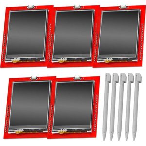 AZDelivery 5 x 2.4-inch TFT LCD ILI9341/XPT2046 SPI Touch Screen Shield 240x320 Pixels compatibel met Arduino