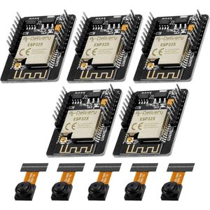 AZDelivery 5 x ESP32-Cam Modul (ESP32 Wifi/Bluetooth Module inclusief camera) compatibel met Arduino inclusief E-Book!