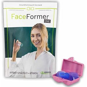 FaceFormer ONE Blue • Trainingsapp gratis • Oorzakelijk effectief bij snurken, slaap-apnoe, slaapstoornissen, CMD, tandenknarsen, pijn aan de kaak en nek • Origineel Dr. Berndsen