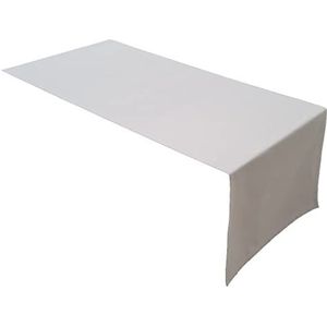 Hoogwaardige tafelloper - 100% katoen - concept collectie - kleur en grootte naar keuze (tafelloper - 45x150 cm, lichtgrijs)