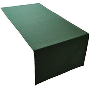 Premium tafelloper 100% katoen - collectie concept, kleur en grootte naar keuze (tafelloper 45 x 150 cm, olijfgroen)