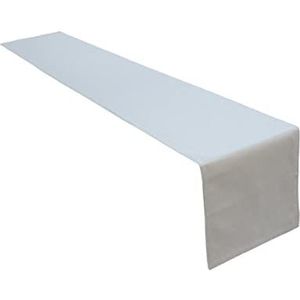 Hoogwaardige tafelloper - 100% katoen - concept collectie - kleur en grootte naar keuze (tafelloper - 40x180 cm, lichtgrijs)