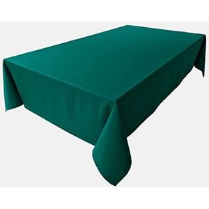 Hoogwaardig tafelkleed tafellinnen van 100% katoen collectie concept, kleur en grootte naar keuze (tafelkleed - rond Ø 120cm, dennengroen)
