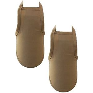 Flessenschort Dekoschort 2 stuks van 100% katoen collectie concept, kleur en grootte naar keuze (flessenschort set van 2 - 22x14cm, Camel)