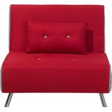 FARRIS - Slaapbank 1-zit - Rood - Polyester