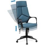 DELIGHT - Bureaustoel - Blauw - Polyester