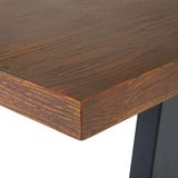 AUSTIN - Eettafel - Donkere houtkleur - 90 x 160 cm - MDF