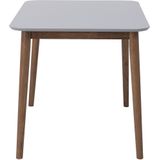 MODESTO - Eettafel - Grijs - 77 x 118 cm - Rubberhout