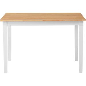 HOUSTON - Eettafel - Wit - 75 x 120 cm - Rubberhout