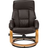 Beliani FORCE - Fauteuil - Bruin - Kunstleer