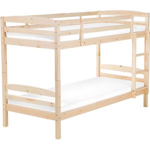 Beliani Regat - Stapelbed - Licht houtkleur - Hout