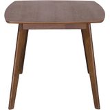 Beliani IRIS - Eettafel - Donkere houtkleur - 90 x 150 cm - MDF