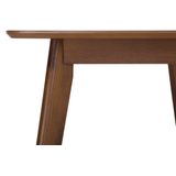 Beliani IRIS - Eettafel - Donkere houtkleur - 90 x 150 cm - MDF