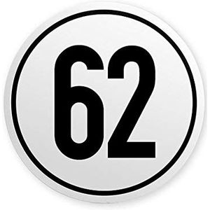 reflecto 02460001-62-ALU 62 snelheidsschild, wit