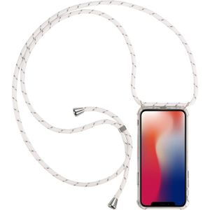 cyoo Halsketting+ Mobiele Ketting - iPhone 12 Pro Max 6.7"" - Wit - Siliconenhoesje, Andere smartphone accessoires, Wit