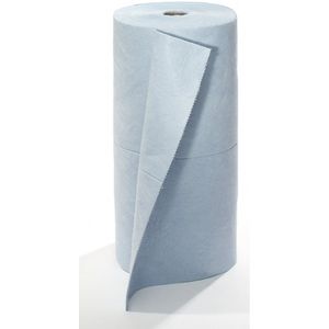 FIRST absorptiedoek, doekrol, uitvoering Heavy, voor olie, 800 mm x 40 m, blauw