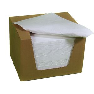 Absorptiedoeken, dubbellaags, b x l = 400 x 500 mm, VE = 100 stuks, heavy, in het midden geperforeerd