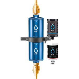 Alb filter FUSION active+nano drinkwaterfilter - kampeerset: reizen - met GEKA aansluiting - blauw