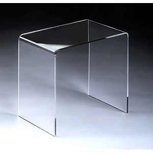 Bijzettafel/nachtkastje, transparant, hoogte 44 cm, breedte 37 cm, diepte 29,5 cm, acrylglas dikte 8 mm