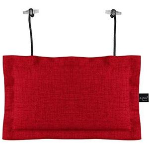 LILENO HOME Palletkussenset, rood, decoratief hoofdkussen, 22 x 35 cm, kussens voor europallets, palletkussens, outdoor, als zitkussen voor palletmeubels