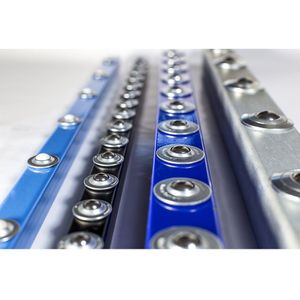 Schulz Stanztechnik Kogelrollenrail, lengte 1000 mm, breedte 30 mm, deling 100 mm