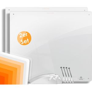 KESSER® 2x infraroodverwarming 550 watt wandverwarming ✓ infrarood ✓ verwarming ✓ radiator | verwarmingspaneel| incl. Voetjes